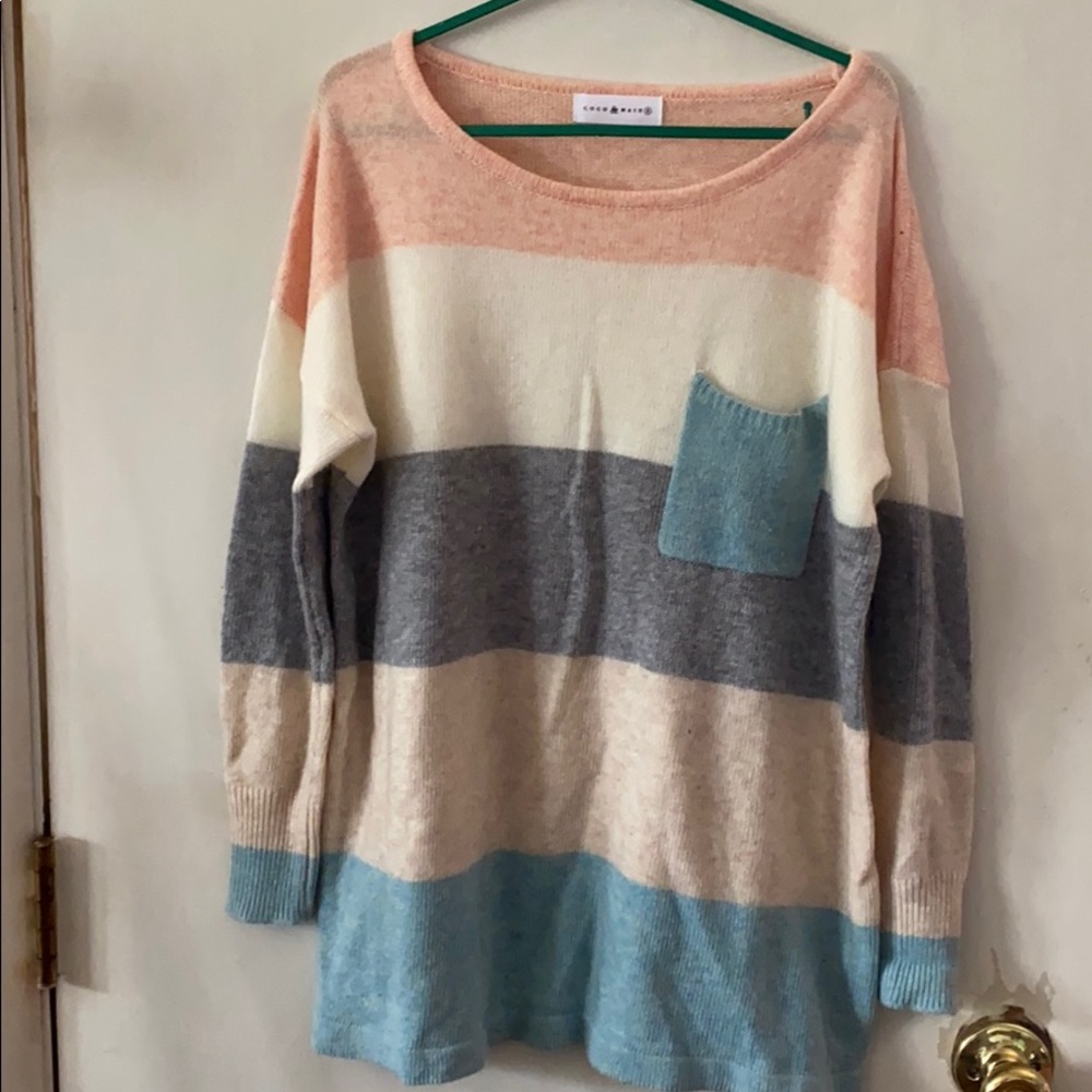 Coco & main sweater with pocket